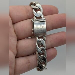 Men's Silver Chain Bracelet
